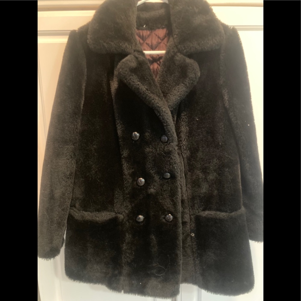 70's vintage Sears faux fur coat